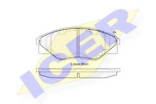 LUCAS ENGINE DRIVE GDB3532 Комплект гальмівних колодок, дискове гальмо