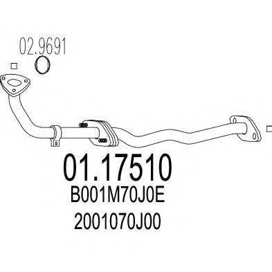 MTS 16610 Труба вихлопного газу