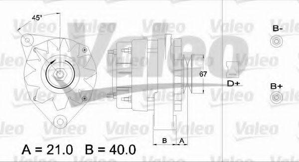 VALEO 100735 Генератор