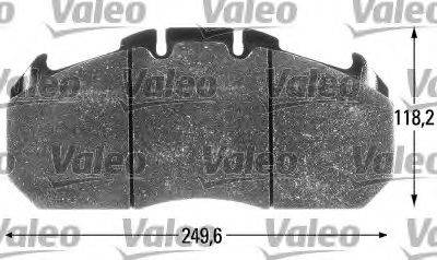 VOLVO 15227419T Комплект гальмівних колодок, дискове гальмо