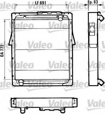 VALEO 34412 Радіатор, охолодження двигуна