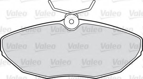 VALEO 23424 Комплект гальмівних колодок, дискове гальмо