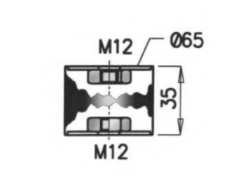 SCANIA 40607 Монтажний комплект, глушник