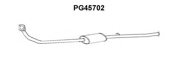 CITROEN/PEUGEOT 170491 Передглушувач вихлопних газів