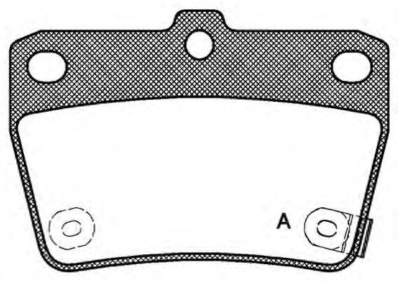 OPEN PARTS 23656 Комплект гальмівних колодок, дискове гальмо