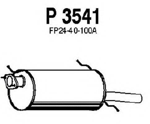 FENNO 3541 Глушник вихлопних газів кінцевий