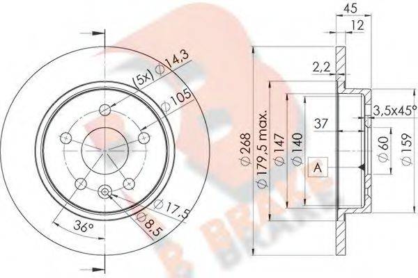 R BRAKE 78RBD21560